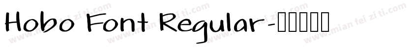 Hobo Font Regular字体转换